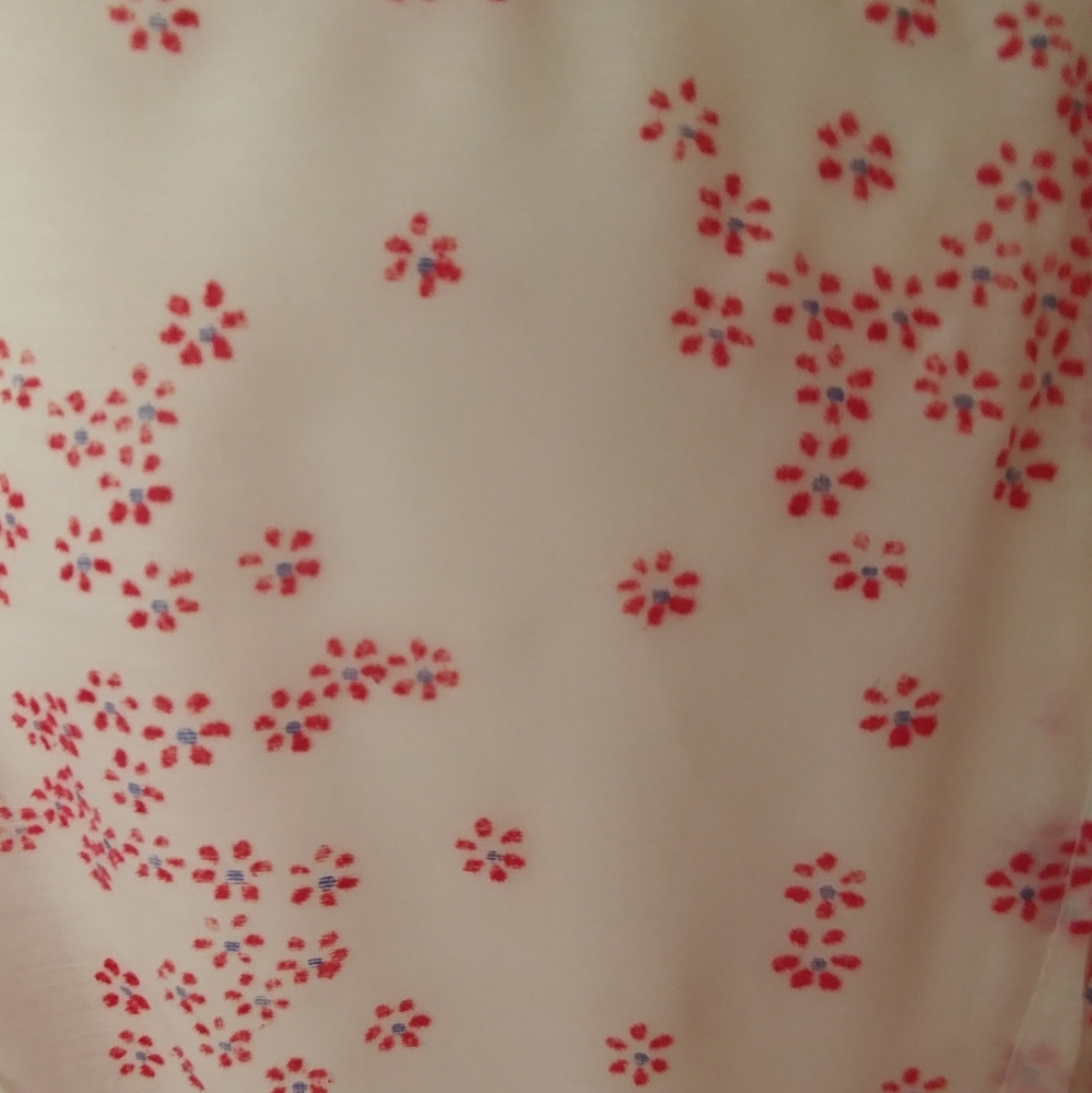 Vintage 70s Maxi Dress Puff Sleeve Floral Print 2 - Picture 15 of 16